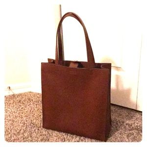 Banana Republic genuine leather tote bag